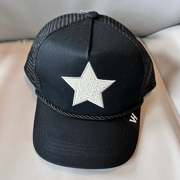 Vintage Havana Accessories - VINTAGE HAVANA Black Trucker Hat Women's Mesh Adjustable NEW